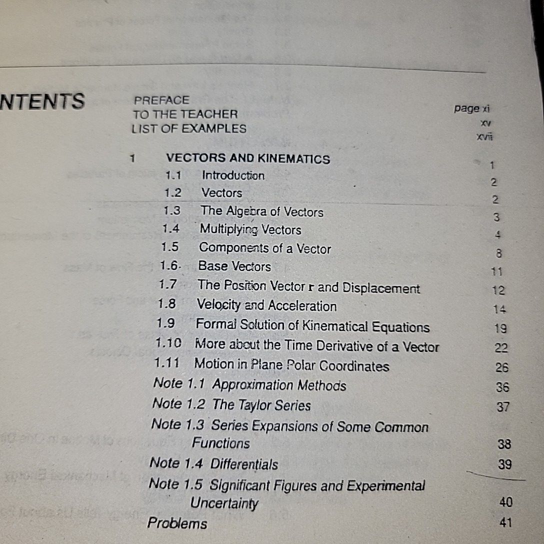 An Introduction To Mechanics By Deniel Kleppner. 