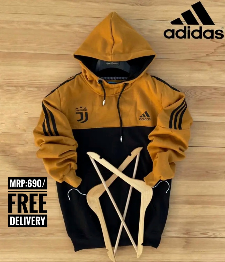 adidas new hudi collection for man 3 different colour and size. 