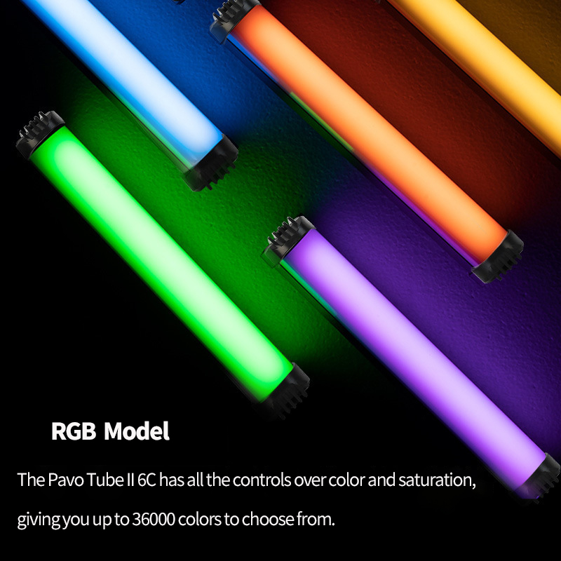 RL-30SL New 30CM Magnetic Dimmable RGB Handheld Light Wand LED RGB Stick Photography Lighting Tube Light for Video Vlog. 