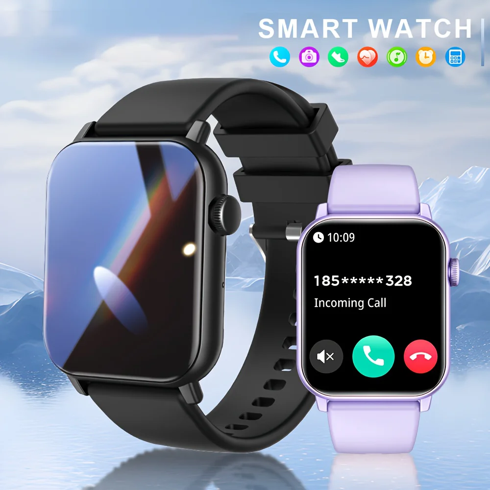 LAXASFIT Fashion Smart Watch Bluetooth Call Music Playback IP68 Waterproof Fitness Tracking For Men and Women Smart Watch