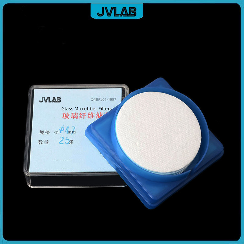 Glass Fiber Filters Superfine GF Filter Paper Dust Membrane Diameter 47mm Pore Size 0.22/0.45 um 25 Circles. 