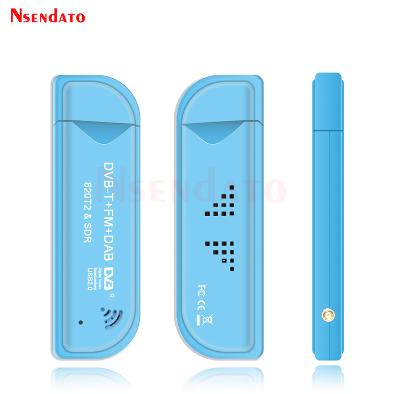 Digital RTL2832U & R820T2 USB2.0 Smart DVB-T SDR TV Stick Tuner DVB-T+FM+DAB RTL SDR TV Receiver Dongle With Antenna For windows. 