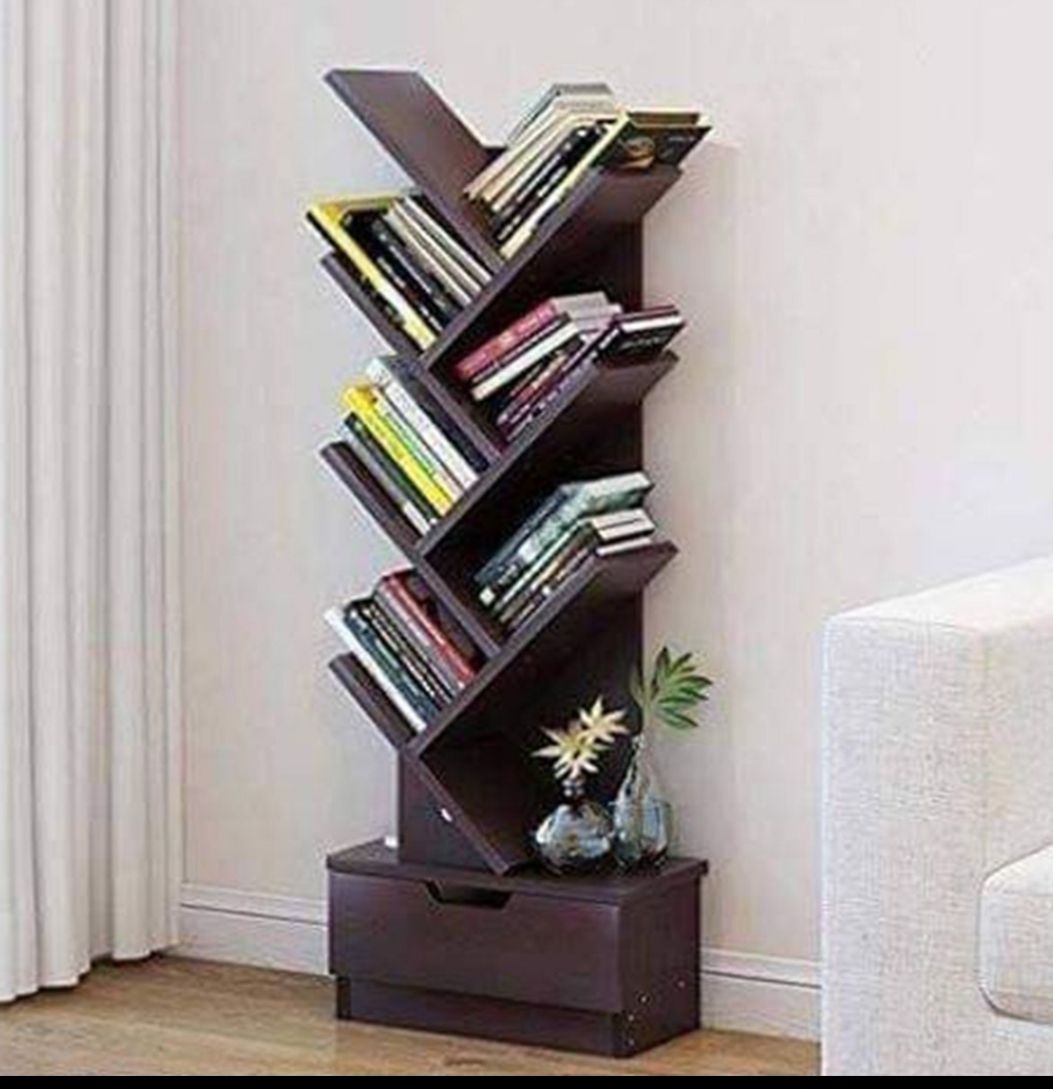 RK MDF Stylish Design Book Shelf Corner