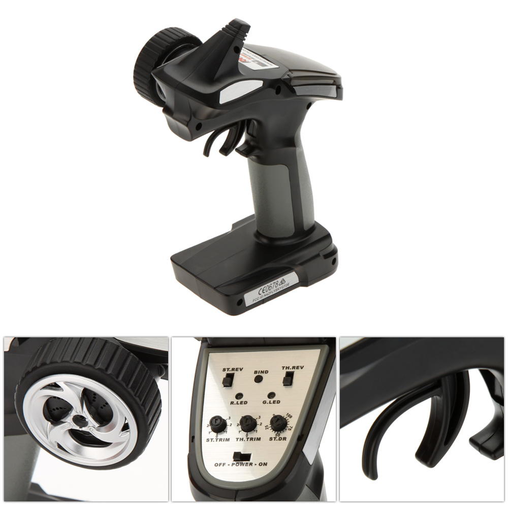 Flysky FS-GT2E AFHDS 2A 2.4ghz 2CH Radio System for RC Car Boat with FS-A3 Receiver. 
