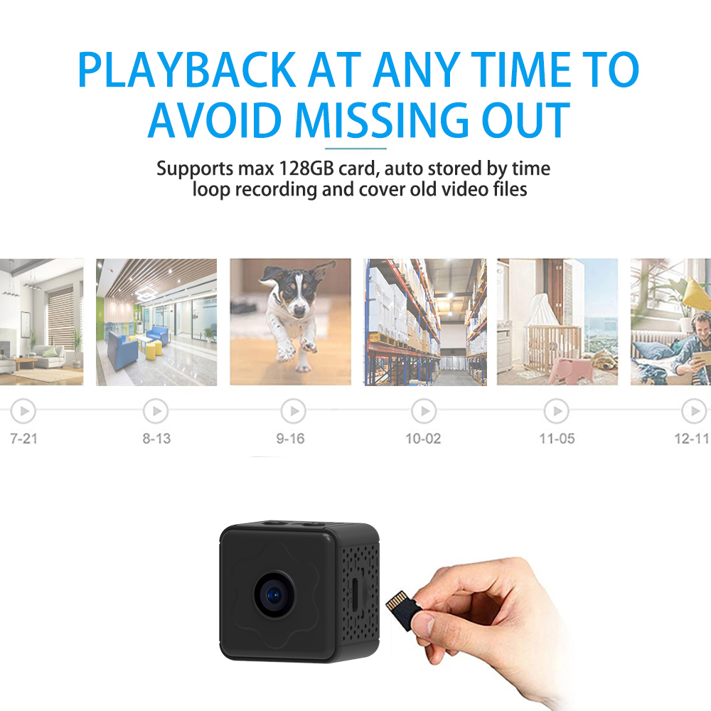 Mini Camera Wireless WiFi Remote Monitor Camera Tiny Home IP Camera No need to plug in Super-long battery life. 