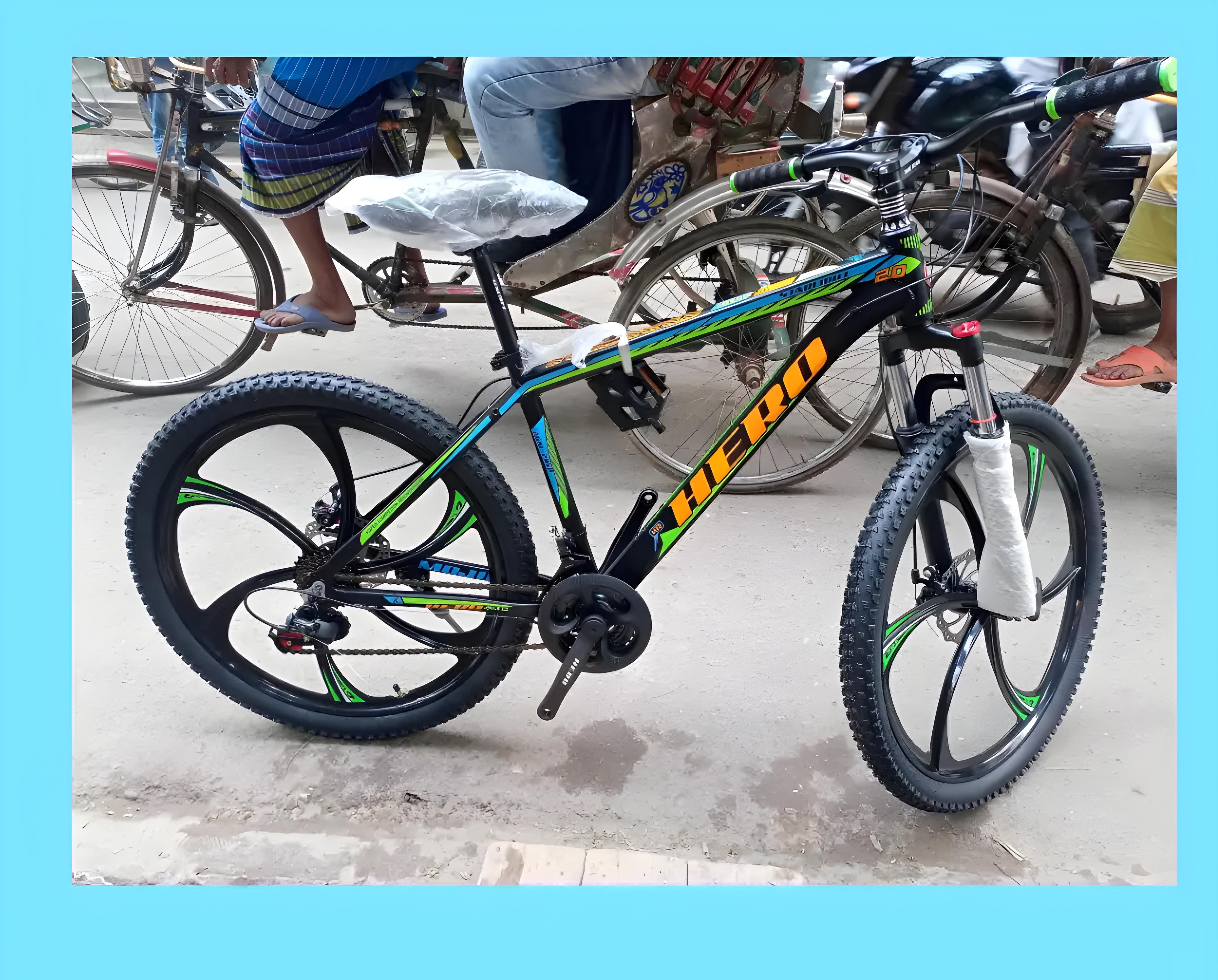 26 inchi 21 Speed Gear Cycle With Suspension Lockout fork High Rim Coloring Fat Spoke With Shimano Parts