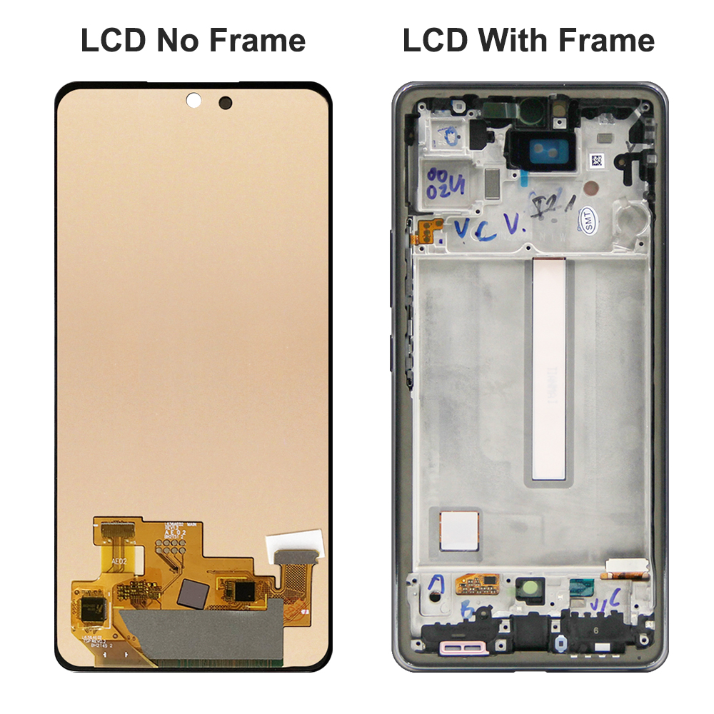For AMOLED For Samsung A53 5G LCD Display With Frame Touch Screen Digitizer Assembly For samsung A536 A536B Screen. 