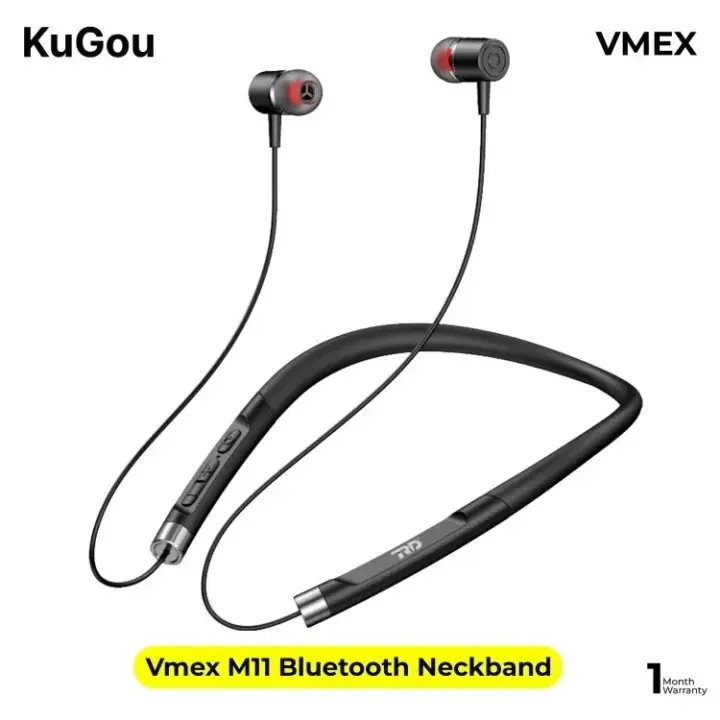 VMEX M11 Bluetooth Neckband Headphones - Wireless Sports Earphones