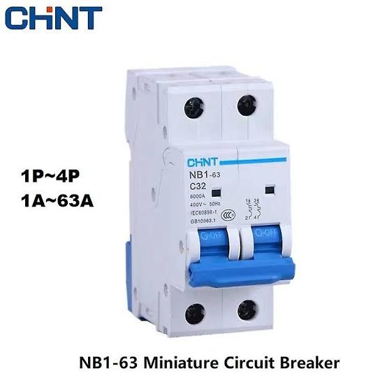 CHINT orginal premium quality MCB DP 2P miniature circuit breaker 16A to 63A same price. 
