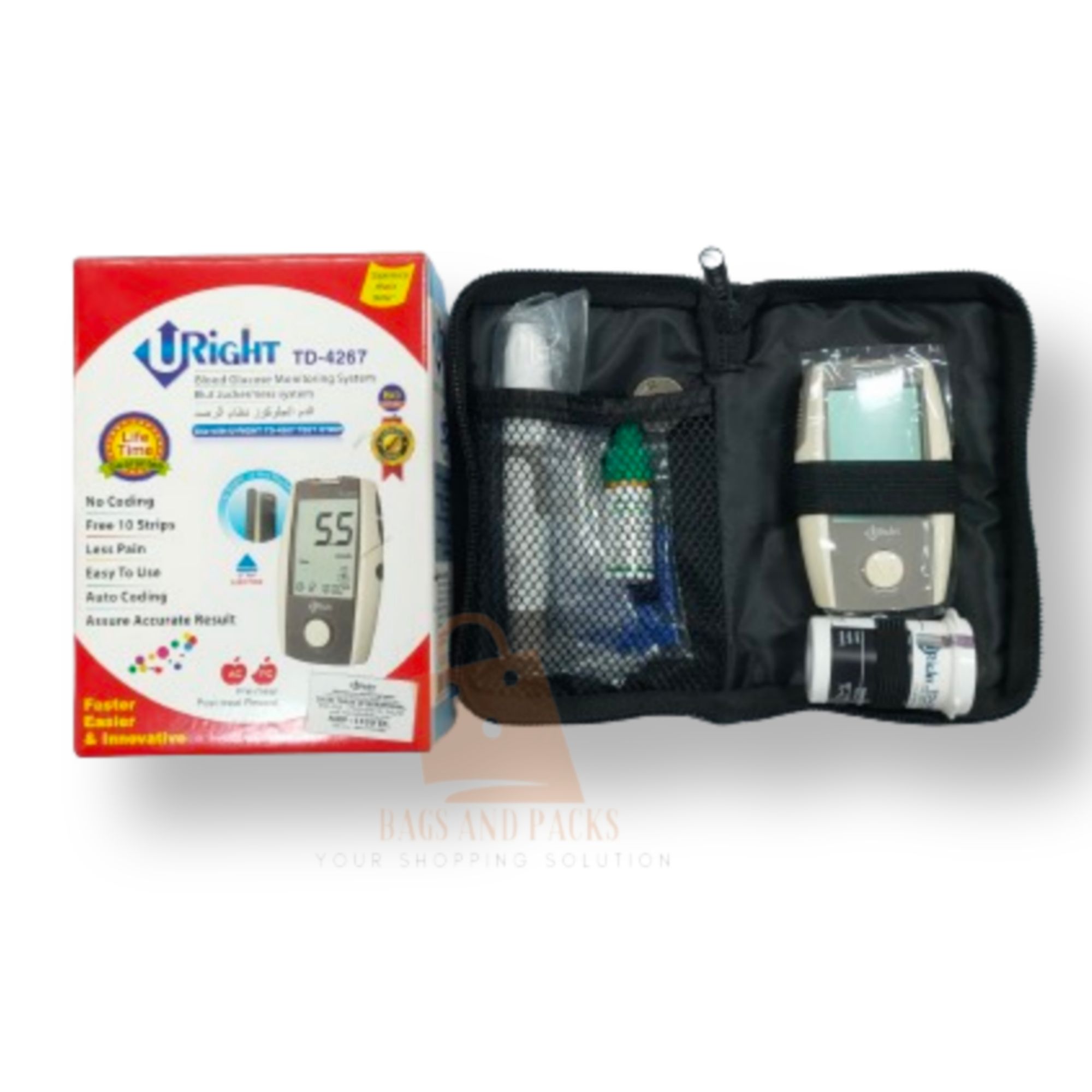 Uright Blood Glucose Meter Diabetic Machine With 10  Pc Strip Free