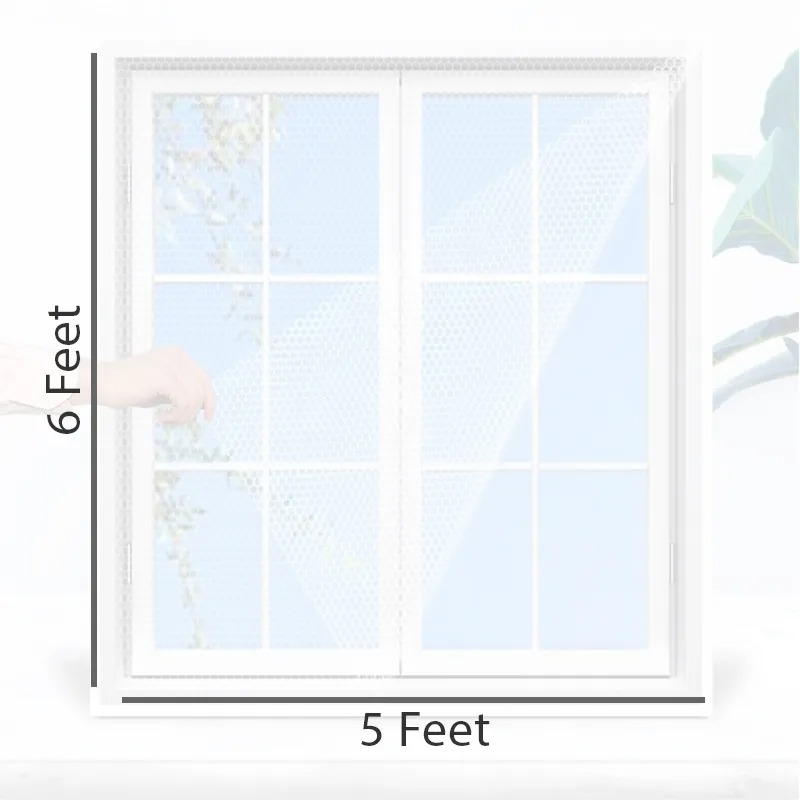 Best Quality Window Anti Mosquito and Anti-Insect Fly Bug Net 5/6 Feet. 
