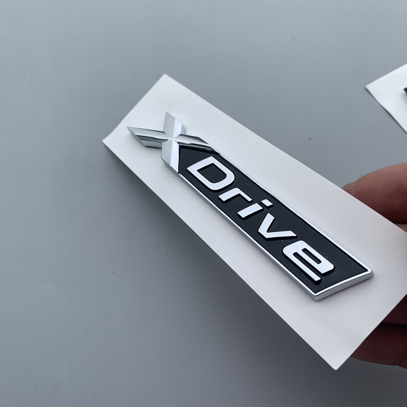 3D ABS Logo Xdrive Emblem Car Trunk Badge Nameplate Xdrive Sticker For BMW Xdrive 320d 320i 530d 525d E60 F10 G20 Accessories. 