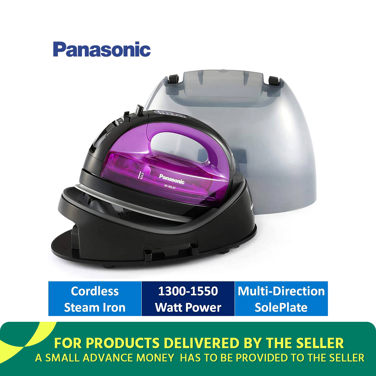 Panasonic NI-WL41 Cordless Steam Iron with Multi-Direction Soleplate