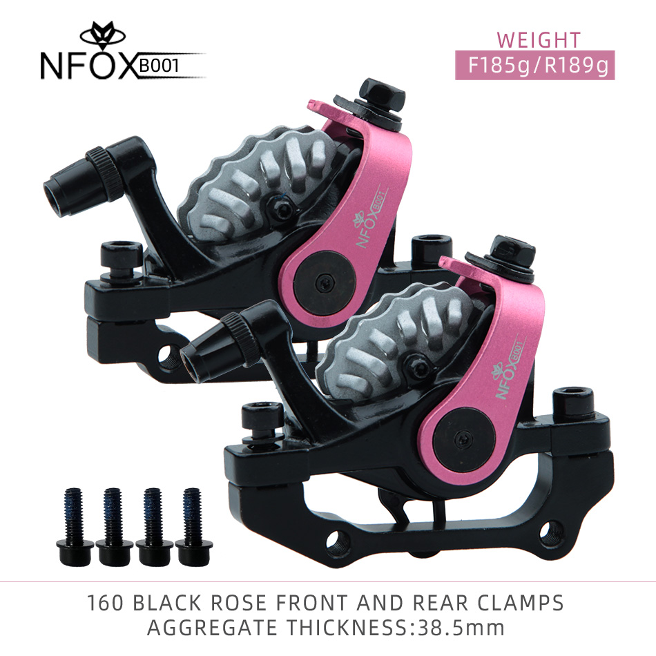 ZOOM DB-680 Bicycle 160 Disc Brake Light Alloy Mountain Bike Universal Accessories Mechanical Double Left NFOX B001 Red Black. 