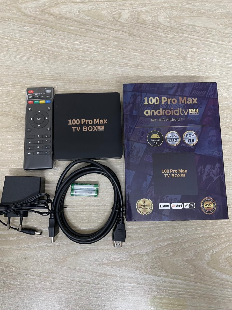 100 pro max android tv box