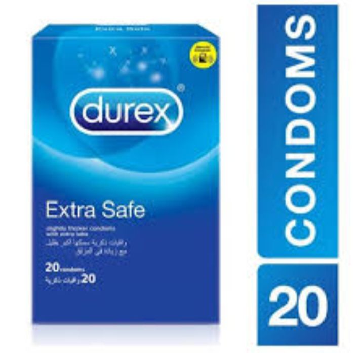 Durex Extra safe Condom - 20 pcs Box (Made In India). 