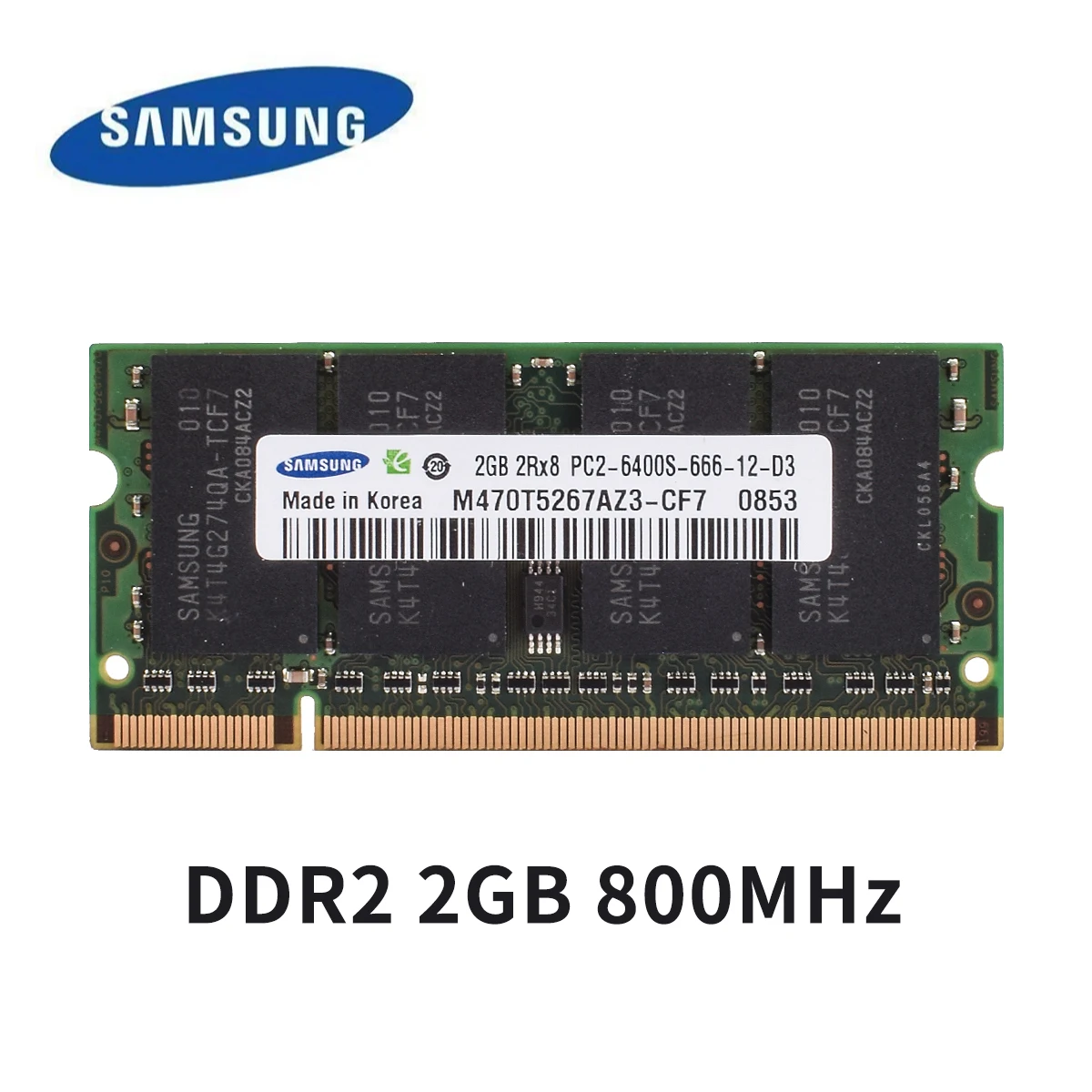 SAMSUNG Laptop Ram DDR4 DDR3 DDR2 16GB 8GB 4GB 2GB 3200 2666 2400 1866 1600 1333 1066 800 667MHz SAMSUNG Notebook Memoria. 