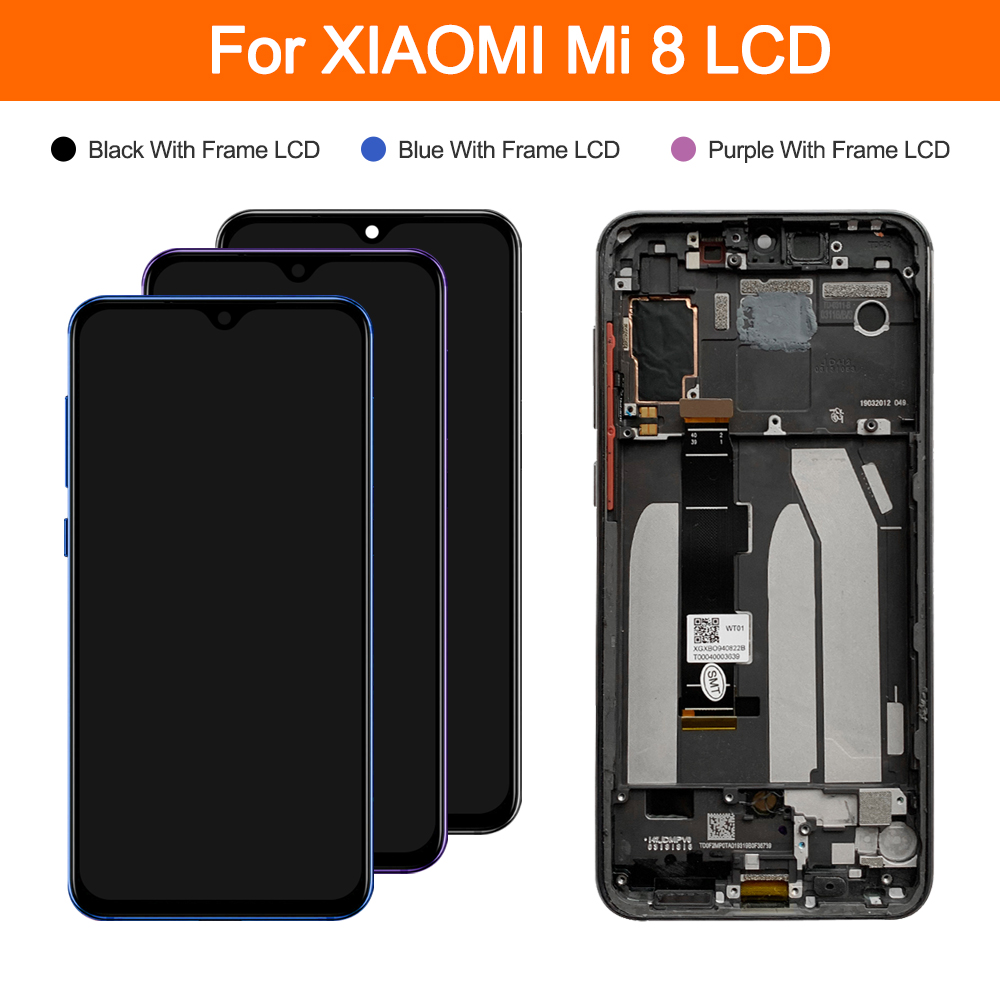 100% New Display For Xiaomi Mi 9 SE LCD Screen Replacement With Frame 10 Touch Display For Xiaomi Mi9 SE Mi 9SE M1903F2G LCD. 
