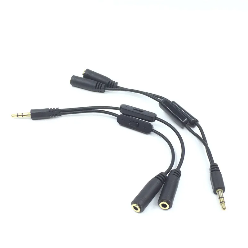 3.5 Jack Splitter Male To 2 Female Jack 3.5mm Stereo Audio Cable Y
