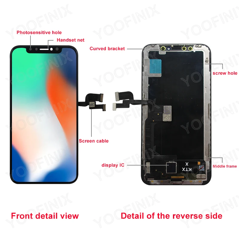 OLED INCELL For iPhone X XR 11 LCD Display 11 PRO MAX 12 Pro XS MAX Digitzer For iPhone 12 13 Mini 14 PLUS LCD Touch Screen Part. 