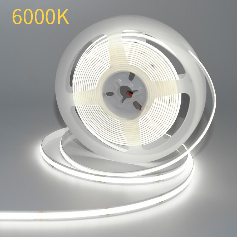 COB LED Strip Light High Density Flexible Tape Ribbon Led Lights For Room Decor Backlight 3000-6000K Linear Dimmable DC 12V 24V. 