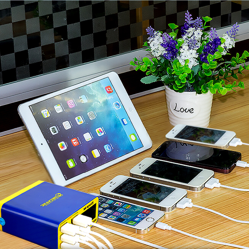 MECHANIC iCharge 6M USB 6-port charger fast charge smart digital display multi-port porous for iphone xiaomi mobile phone tablet. 