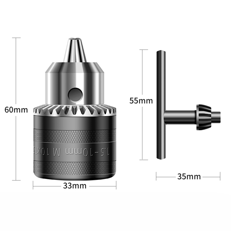 Convert angle grinder to electric drill chuck adapter, drill tool accessories, for angle grinder M10. 