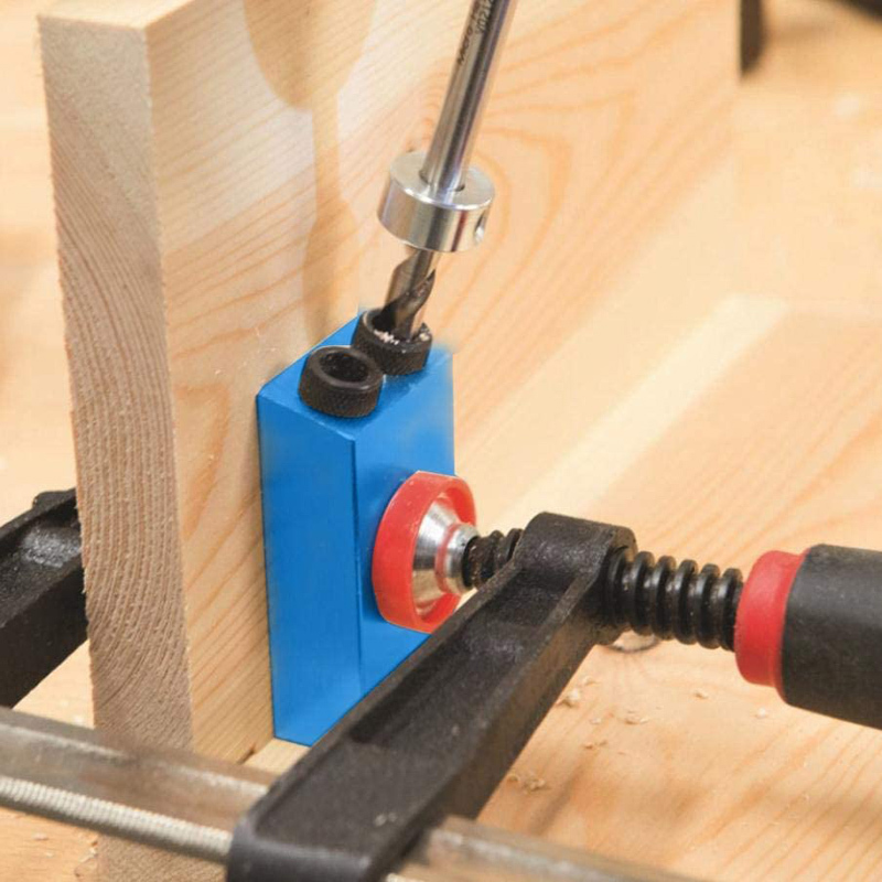 Twist Step Drill Bit With Stoper Locator For Kreg Jig Guide Manual Pocket Pilot Hole Depth Stop Collar 1/4 Hex Round Woodworking. 
