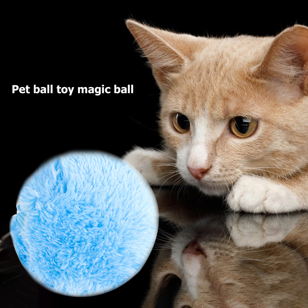 Magic Roller Ball Activation Automatic Ball Dog Cat Interactive Funny Chew Plush Electric Rolling Ball Pet Dog Cat Toy. 