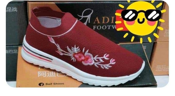 Female and Ladies Cotton Sneakers | Womens Regular Useable Walking Keds | Flower Sneakers