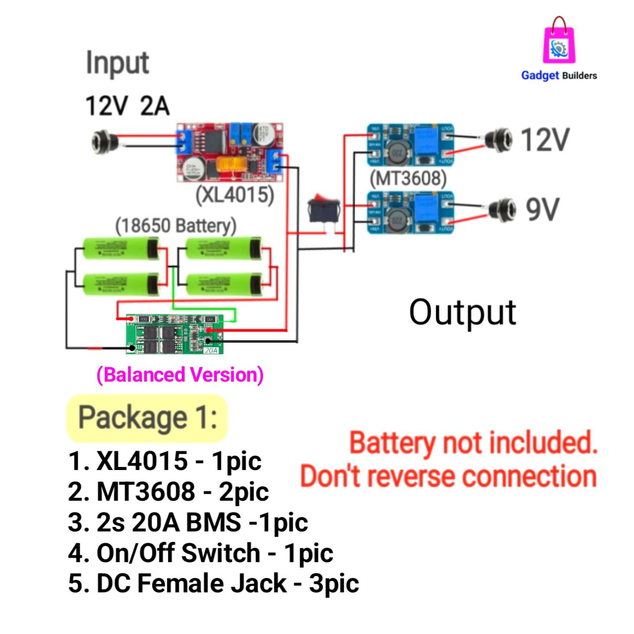 Mini Pcb Router Diy Mini DC UPS for Wifi Router Onu IP CC Camera 12V/9V/5V DIY Ips Backup 5 ...