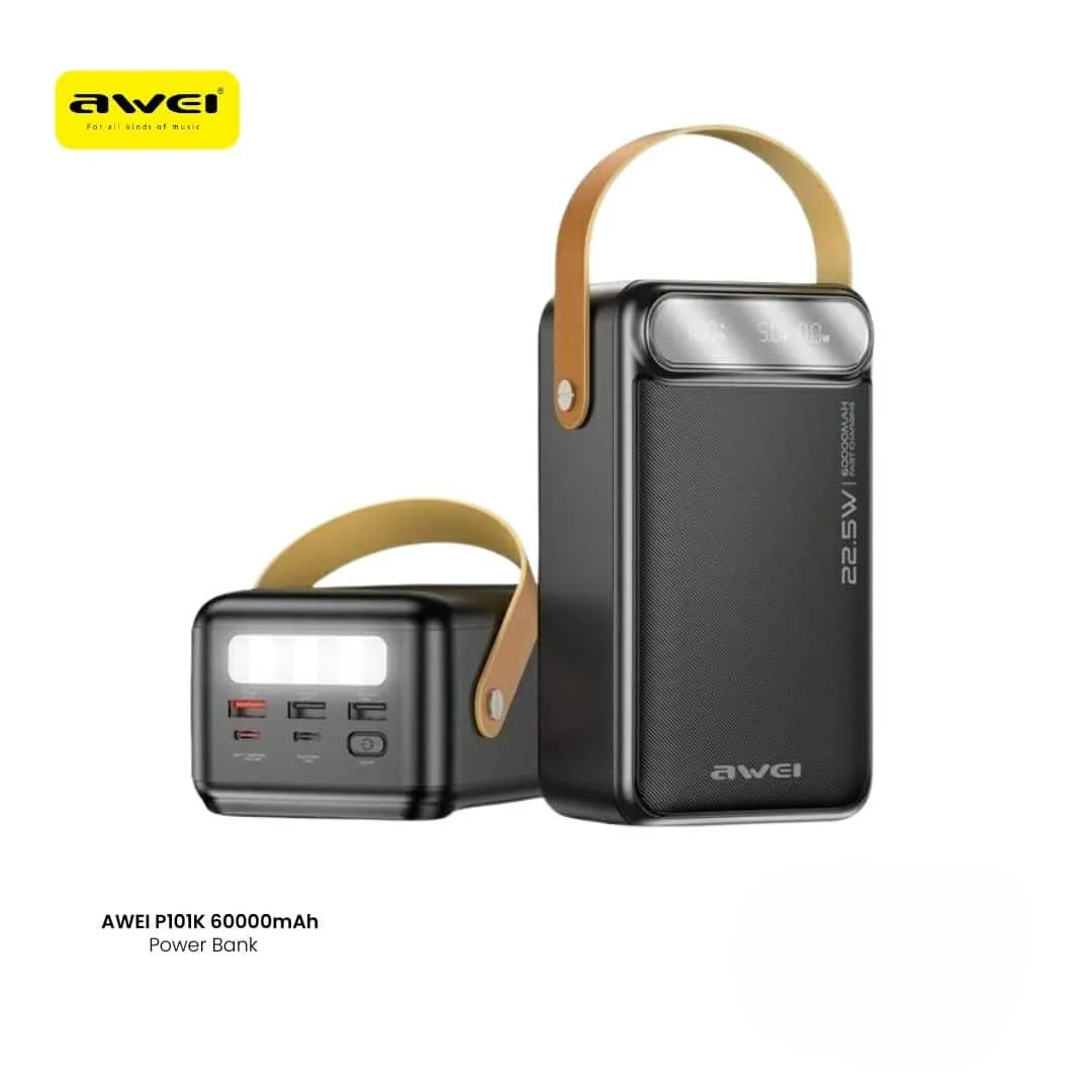 AWEI P101K 60000mAh Fast Charging Power Bank