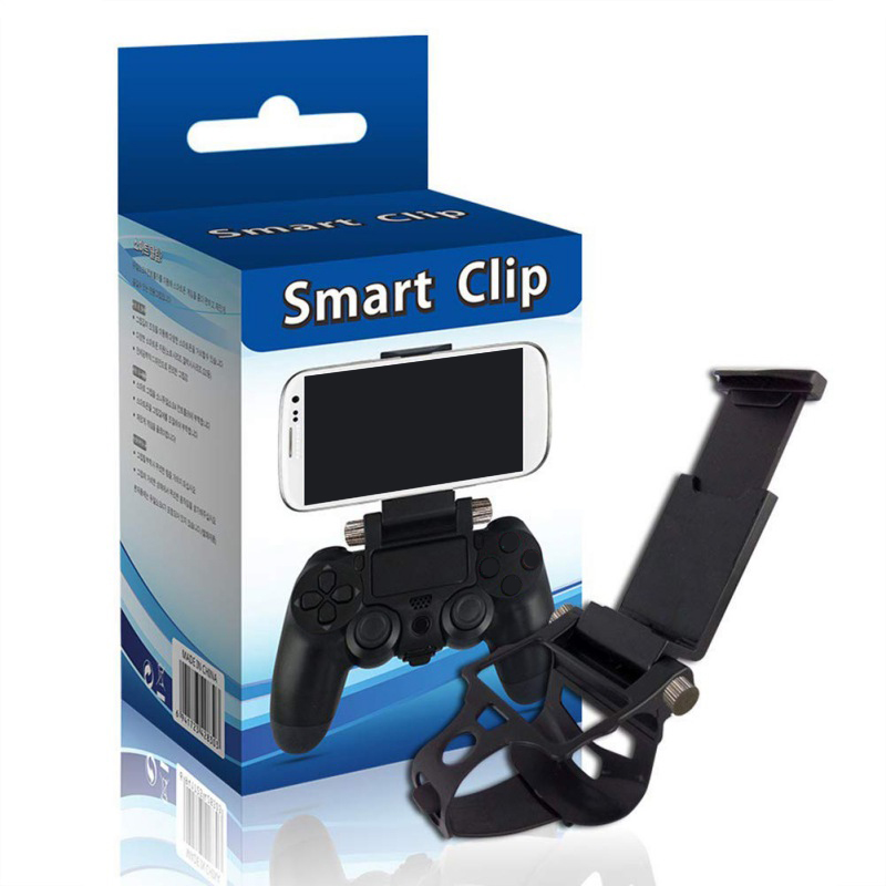 Durable Clamp Handle Bracket for PS4 DualShock 4 Game Controller Gamepad Adjustable Clip Clamp Mobile Phone Gaming Clip Holder