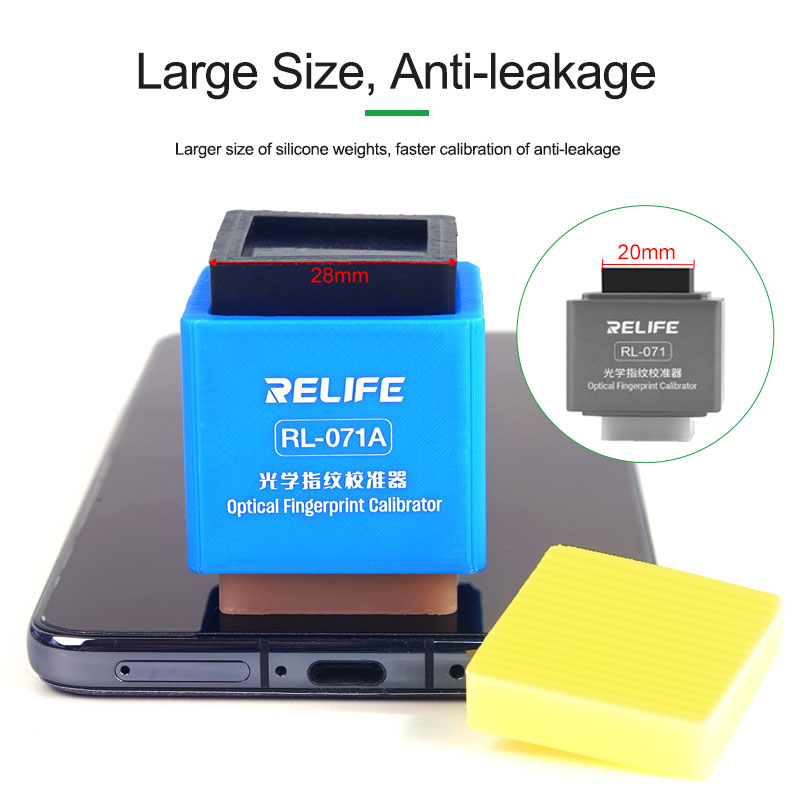 RELIFE RL-071 RL-071A Fingerprint Calibrator for Mobile Phone Repair High Recognition Rate Optical Fingerprint Calibrator Tool. 