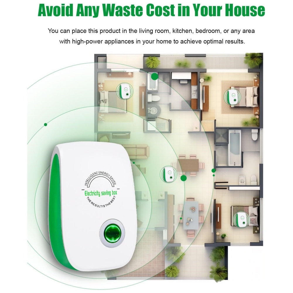 Smart Electricity Saving Box Power Saver Intelligent Energy Saver Power Factor Saving Device Cost Reducing for Household Office. 
