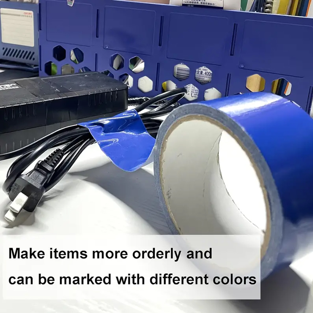 15M Duct Tape Fiber Traceless Self Adhesive Waterproof Colored Tapes for Packaging, Sealing,  Moving Label and Repair. 