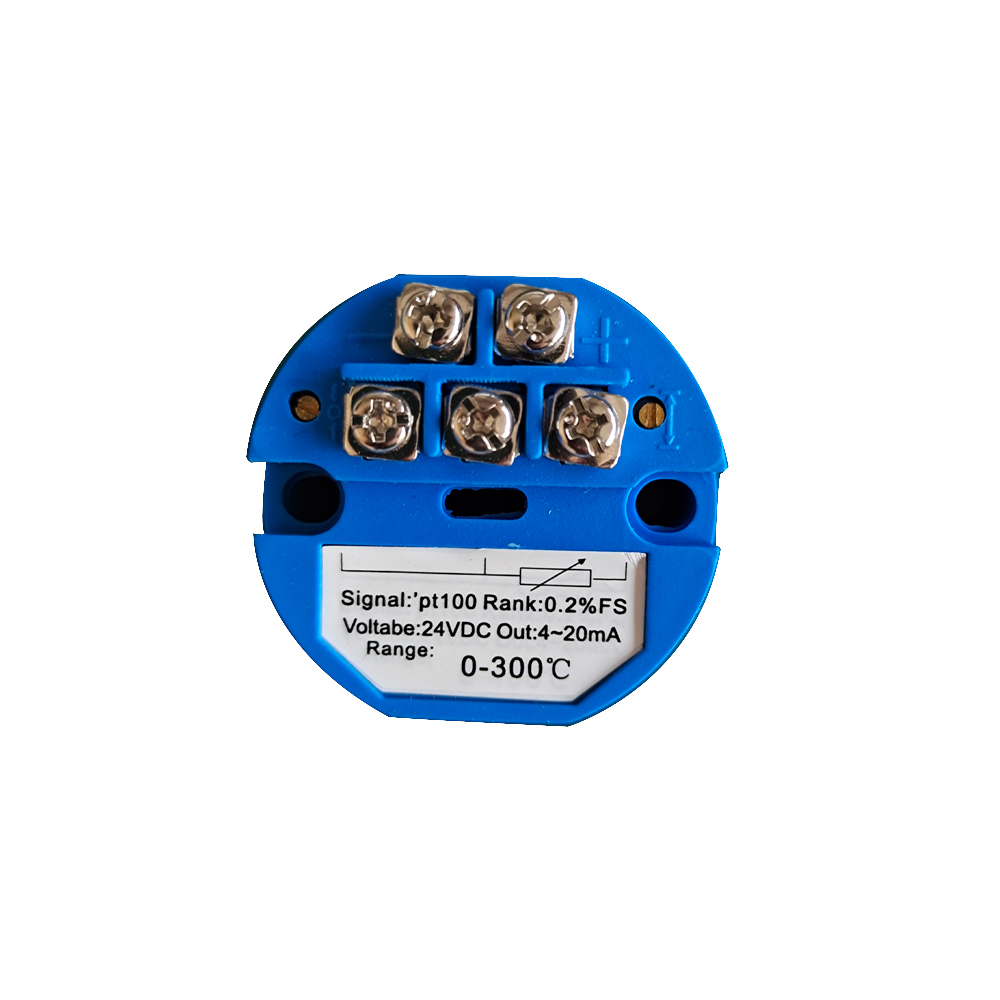 PT100 to 4-20mA -50-600 degree Celsius Thermal Resistance Converter RTD Input 4-20mA Output Head Mounted Temperature Transmitter. 