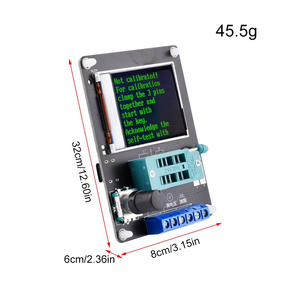LCD Display GM328A Transistor Diode Tester Capacitance ESR Voltage Frequency Meter PWM Square Wave Generator Electronics Kit. 