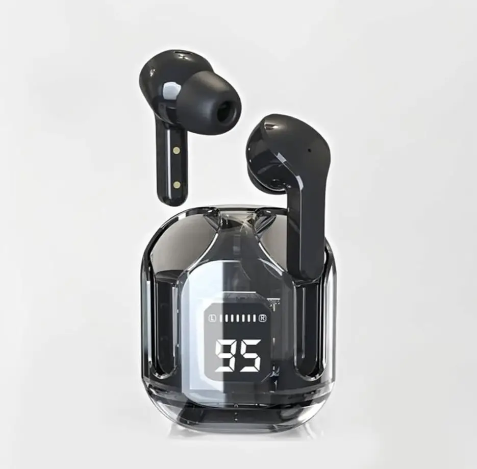 Ultrapods Max True Wireless Earbuds - Transparent Design, Bluetooth 5.3, Waterproof