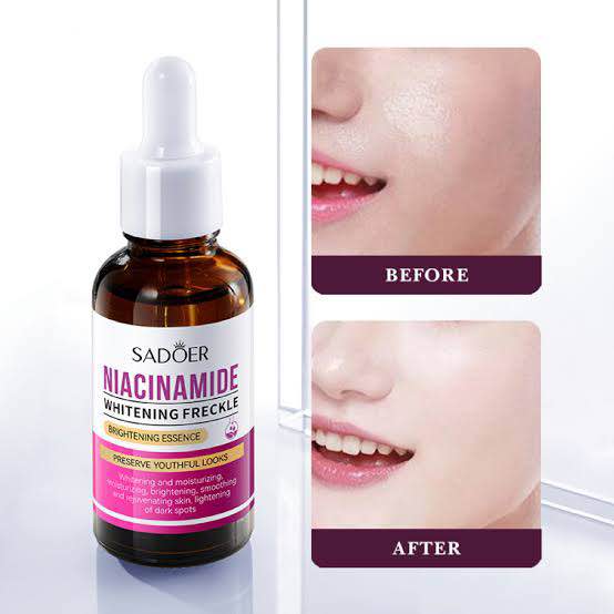 SADOER Niacinamide Skin Whitening Face Serum for Shrink Pores