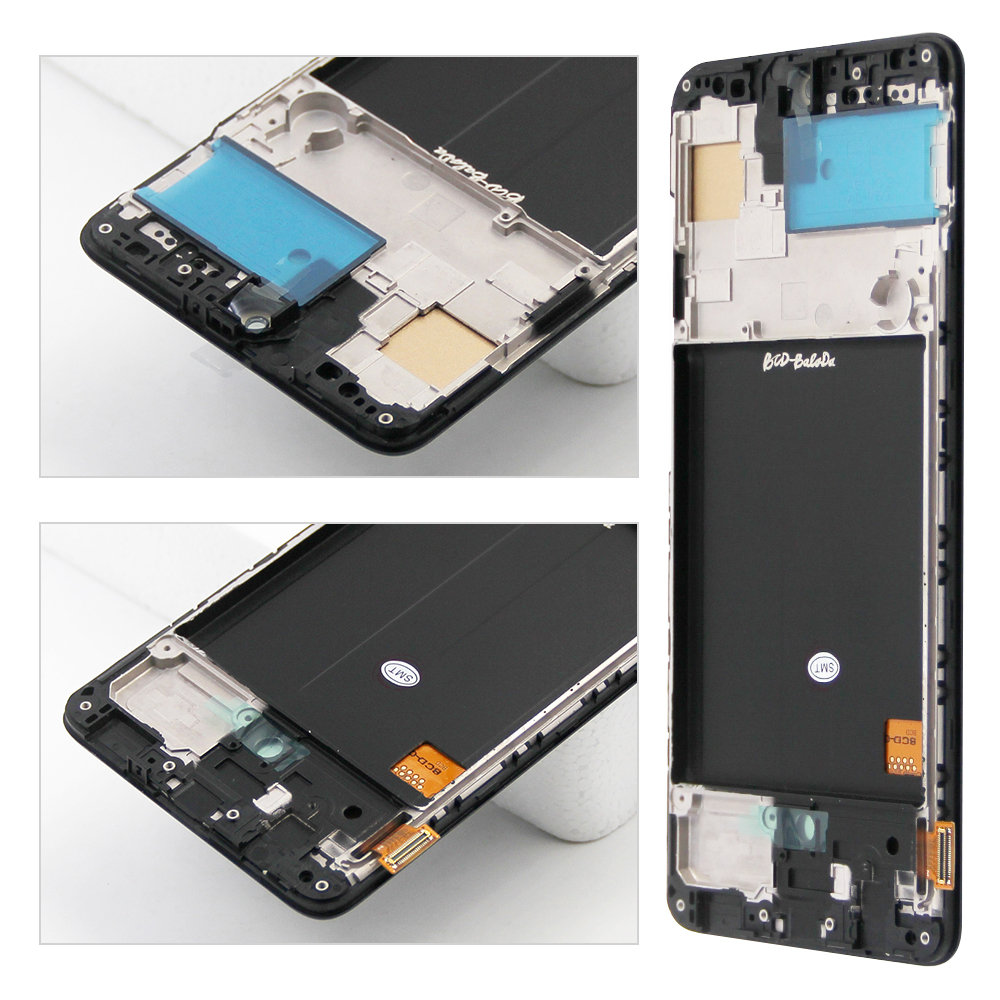 A51 Screen Replacement for Samsung Galaxy A51 A515 A515F A515F/DS Lcd Display Touch Screen with Frame Digitizer Assembly Parts. 