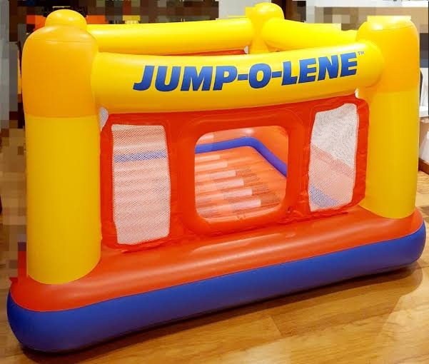 Intex Playhouse Jump-O-Lene Inflatable Bouncer With Electric Pump. 