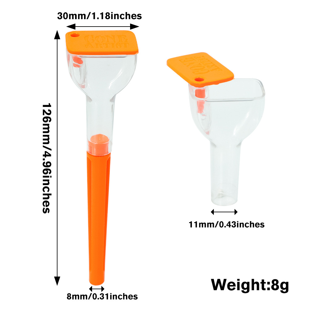 Manual Plastic Rolling Machine Herb Cigarette 12.5cm Cigarette Crusher Smoker Tobacco Filler Funnel Tool. 