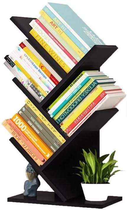 Tree Shape Table Top Bookshelf Bookcase Storage Rack 3 layer. 
