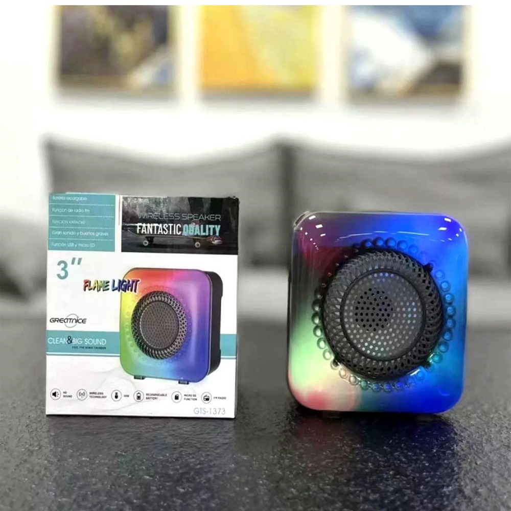 Gts 1373 Wireless Bluetooth With Flem Lite With Rechargeable Speaker - Bluetooth Speaker. 