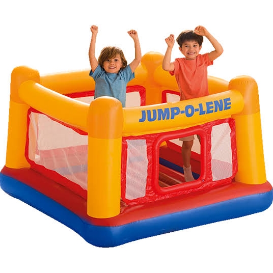 Intex Playhouse Jump-O-Lene Inflatable Bouncer With Electric Pump. 