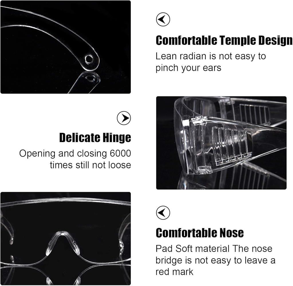 Cheap Lab Eye Protection 6 Pcs Safety Goggles, Medical Safety Glasses Anti-fog OTG Chemistry Lab ...