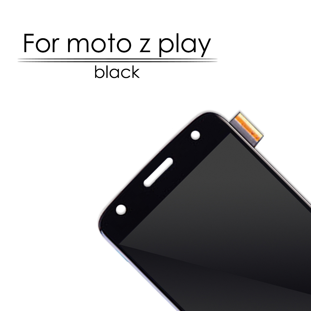 AMOLED LCD For Moto Z Play LCD Display Touch Screen Digitizer For Moto Z Play LCD Pantalla Full Assembly XT1635 XT1635-02. 