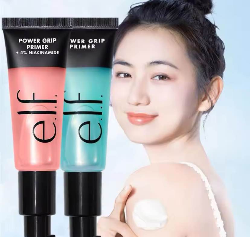 Elf Power Grip Pre-makeup Gel Even Skin Tone Invisible Pores Moisturizing Primer Concealer Isolation. 