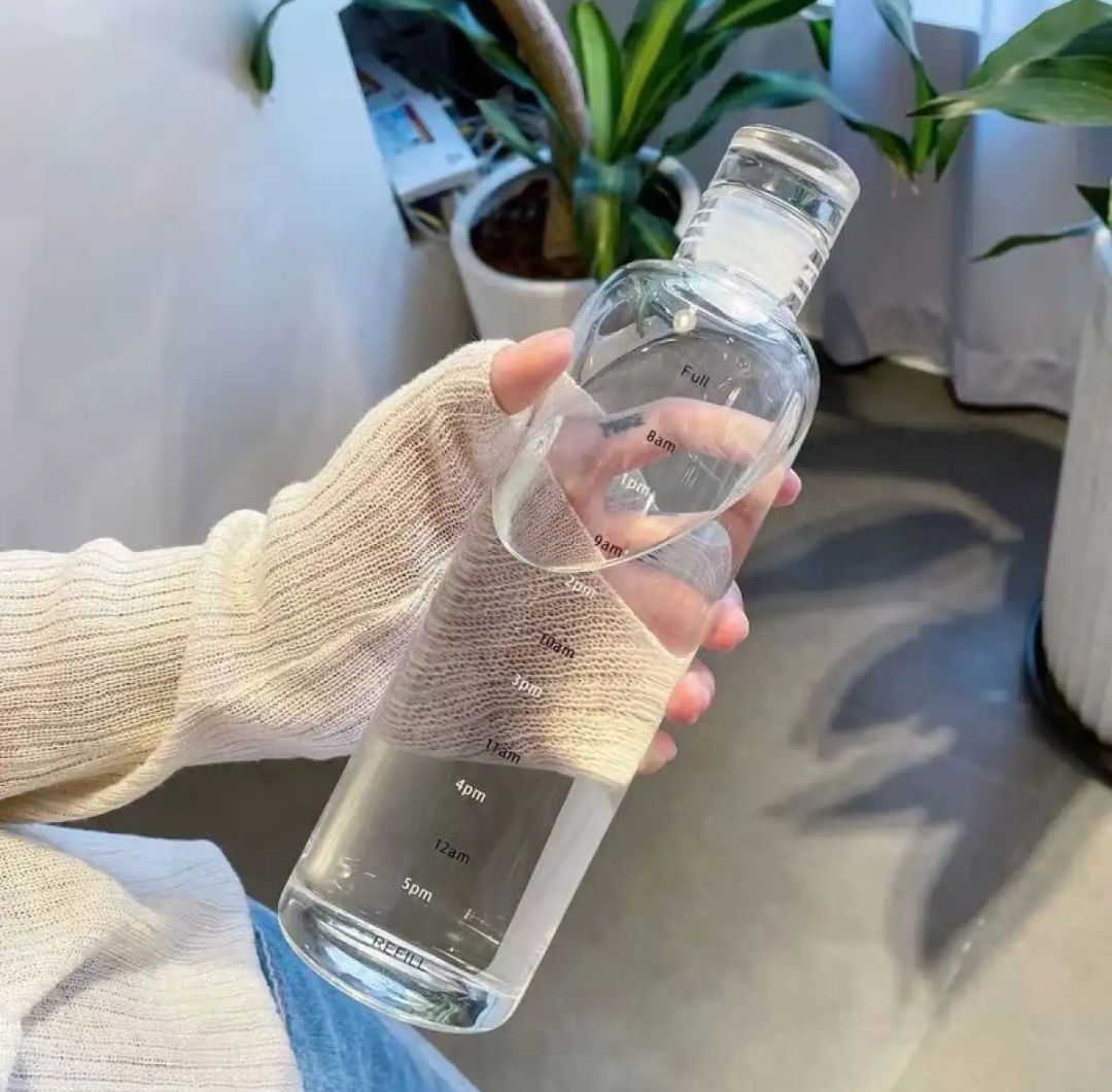 Transparent Water Bottle 500Ml - Stay Refreshed On-The-Go With A Sleek And Durable Design. 